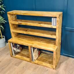 The Moy Cd/Album Storage Unit in A Wax Finish. Bespoke Sizes Available - thumbnail 2