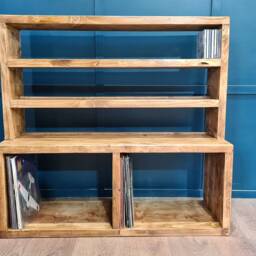 The Moy Cd/Album Storage Unit in A Wax Finish. Bespoke Sizes Available - thumbnail 3