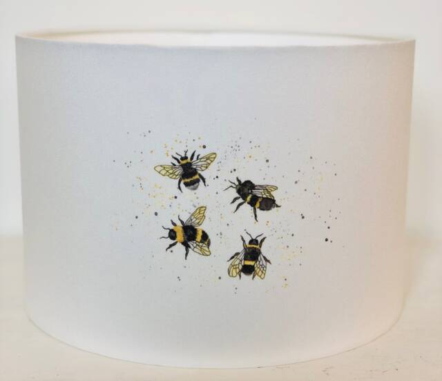Handmade Bee Lampshade Country Garden Artist Design - image 1