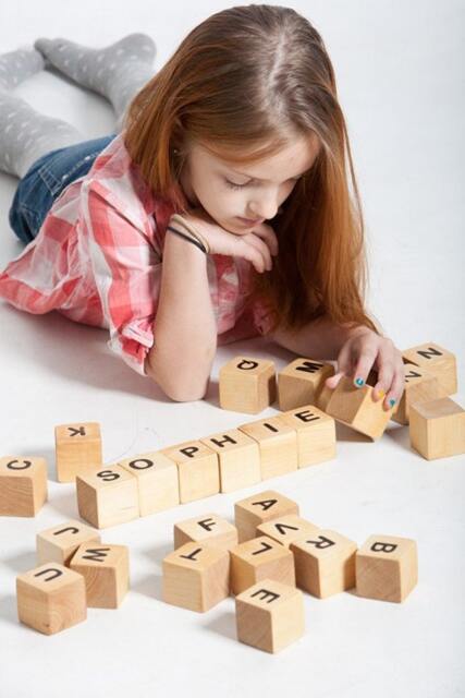 Personalized Wood Name Blocks - Alphabet Building Blocks, Eco Friendly Toys, Children Wooden Toys - image 1