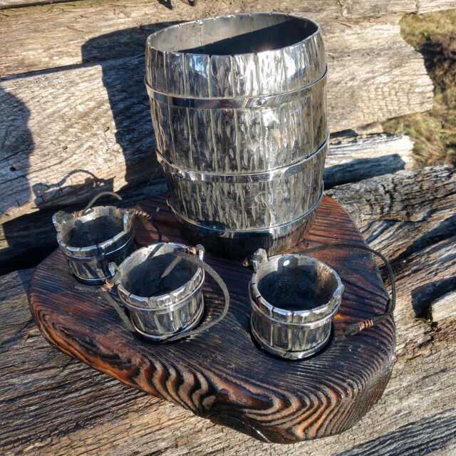 Stainless Steel Wine Rack, Medieval Cookware, 11Th Anniversary Gift - image 1