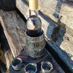 Stainless Steel Wine Rack, Medieval Cookware, 11Th Anniversary Gift - thumbnail 3