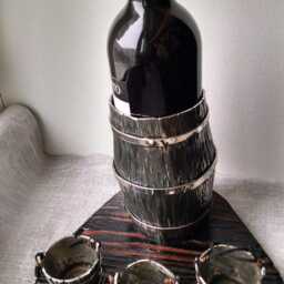 Stainless Steel Wine Rack, Medieval Cookware, 11Th Anniversary Gift - thumbnail 4