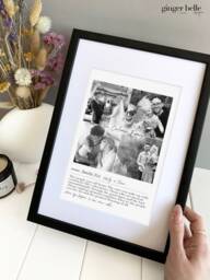 Personalized Family Definition Photo Gift, Custom Wall Art - Framed Option