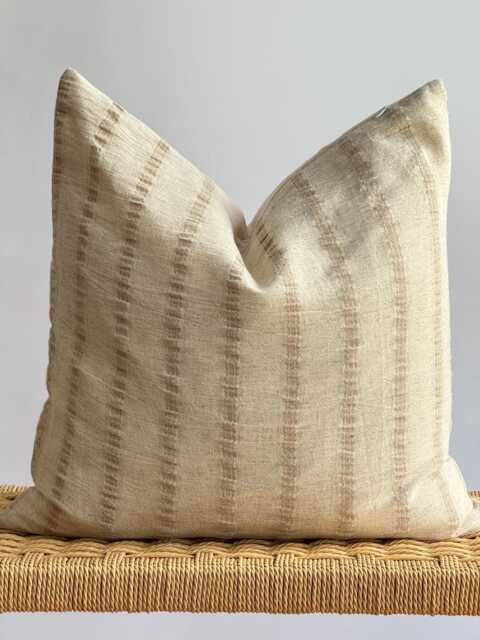 Hmong Hemp Lumbar Pillow Cover Vintage Tribal Textile - image 1