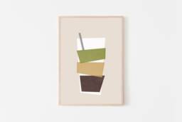Che Art, Vietnamese Three Bean Dessert Asian Food Giclee Print, Fine Art Paper Home & Kitchen Decor For The Lover - thumbnail 1