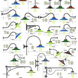 Sustainable Traditional Courtyard Lamp in A Rust Finish, Wall Lamp, Outdoor Lighting For Half-Timbered Houses, Riding Stables, Vineyards, Model 18 - thumbnail 4