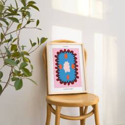 Lesotho Flower Market Art Print - Nordic Danish Pastel Decor - thumbnail 3