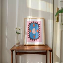 Lesotho Flower Market Art Print - Nordic Danish Pastel Decor - thumbnail 2