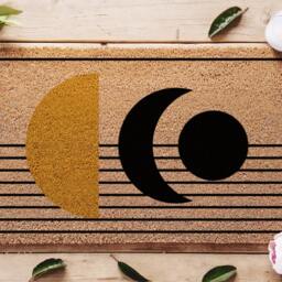 Chic Mid Century Modern Custom Door Mat - Retro Welcome For Stylish Home Entryway Mid-Century Rug Housewarming Gift Realtor - thumbnail 3