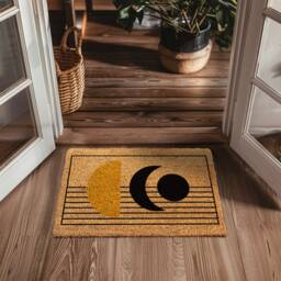Chic Mid Century Modern Custom Door Mat - Retro Welcome For Stylish Home Entryway Mid-Century Rug Housewarming Gift Realtor - thumbnail 2
