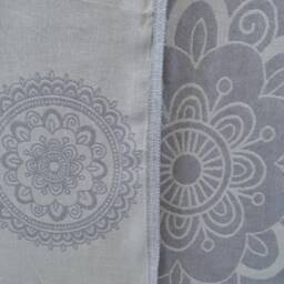 "Light Gray Throw, King Size Blanket, Aztec Bedspread Turkish Blanket, 79""x91" - thumbnail 4