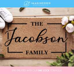 Custom Family Doormat - Customized Door Mat Wedding Gifts Closing Gift Housewarming New Home Welcome Christmas Ideas - thumbnail 1
