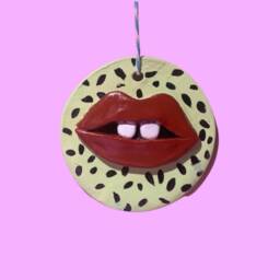 Quirky Big Lips Wall Hanging - thumbnail 1