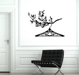 Hanger Branches Vinyl Wall Decal Wardrobe Dressing Room Decor Home Stickers Mural - #2806Di - thumbnail 1