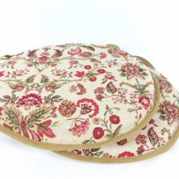 "Set Of 2 Morris Tapestry Bistro/Round/Garden/Kitchen/Patio Seat Pads Available in 3 Sizes 12"" 14"" 16" - thumbnail 3