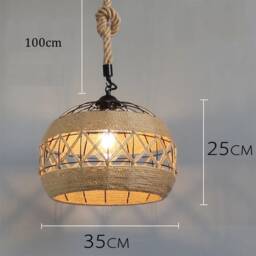 Handmade Hemp Rope Chandelier - thumbnail 2