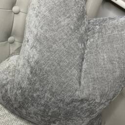 Rothko John Lewis & Partners Fabric, Grey Cushion Cover For Sofa, Chenille Furnishing Fabric , Double Sided Pillow - thumbnail 3