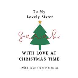 Personalised Sister Christmas Candle Gift Set With Free Xmas Card & Matches, Decor, Soy Wax Candle, Idea - thumbnail 3