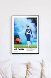 Cole Palmer Chelsea Fc Football Poster Print Vintage Retro A4 Print Painting England - Ice Cold The Blues Stamford Bridge - thumbnail 1