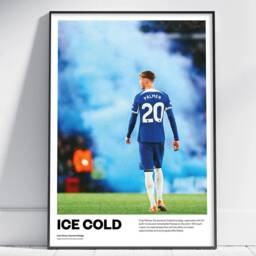 Cole Palmer Chelsea Fc Football Poster Print Vintage Retro A4 Print Painting England - Ice Cold The Blues Stamford Bridge - thumbnail 2