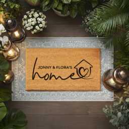 Personalized Front Door Mat - New Home Gift Idea Custom Name Family For Porch Entryway Welcome Doormat - thumbnail 3