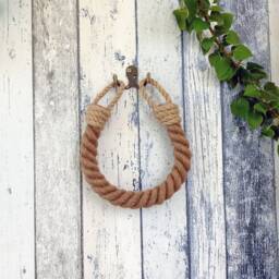Jute Rope Toilet Paper Holder Nautical Bathroom Decor - thumbnail 3
