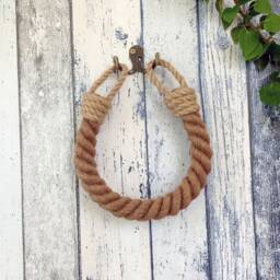 Jute Rope Toilet Paper Holder Nautical Bathroom Decor - thumbnail 2