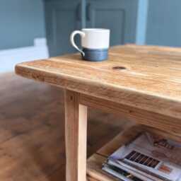 Rustic Coffee Table - Reclaimed Wood Farmhouse Style- Northam - thumbnail 2