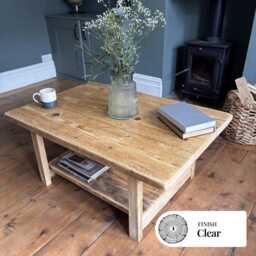 Rustic Coffee Table - Reclaimed Wood Farmhouse Style- Northam - thumbnail 1