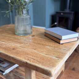 Rustic Coffee Table - Reclaimed Wood Farmhouse Style- Northam - thumbnail 3