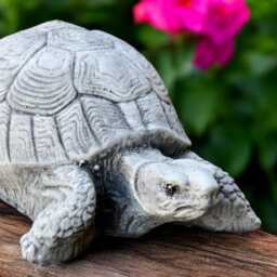 Concrete Turtle Figurine Tortoise Garden Statue Stone Reptile Sculpture Cement Outdoor Ornament Pond Decor Handmade Yard Art Turtle Gift - thumbnail 4