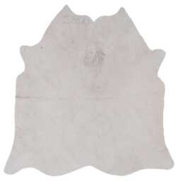 Black & White Cowhide Rug Large Hair-On Leather Accent - 56x58 Inches - thumbnail 3
