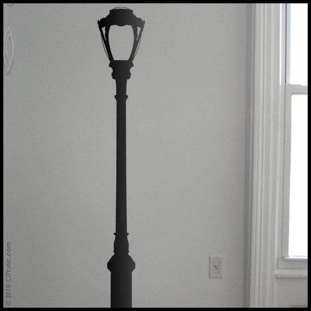 Nyc Street Lamp Wall Decal Central Park Decor, Set Of 2 - image 1