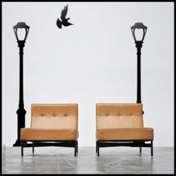 Nyc Street Lamp Wall Decal Central Park Decor, Set Of 2 - thumbnail 2
