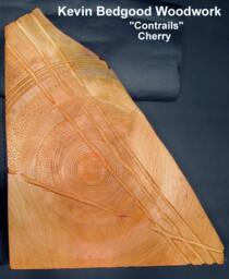 Sculputure Contrails, Turned Wood, Lathe Sculpted Artwork, Wall Hanging, Art - thumbnail 1