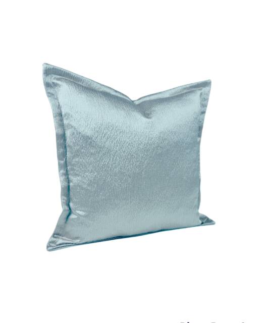 "Duck Egg Blue Cushion Covers -Flanged Antique Satin Textured - Quantity Discounts 16"", 18"", 22"", & 18"" X 12"", 20"" 14" - image 1