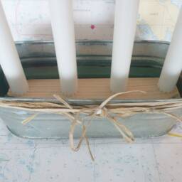 Zinc Tub With Candles - thumbnail 2