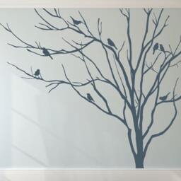 Vinyl Art Realistic Winter Tree Branch Stick On Wall Sticker Decals Home Decor By Decalisland -Winter Decal Sd 051 - thumbnail 2