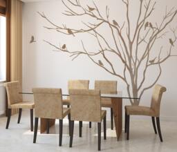 Vinyl Art Realistic Winter Tree Branch Stick On Wall Sticker Decals Home Decor By Decalisland -Winter Decal Sd 051 - thumbnail 1