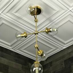 Weirn Modern Sputnik 5 Light Inch Globe Mid Century Industrial Chandelier - thumbnail 3