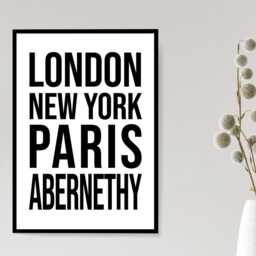 Abernethy Iconic Bold Town Scotland Print Poster - Perthshire Gift Bespoke A5 A4 A3 Framed Or Unframed - thumbnail 3