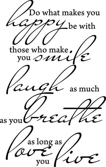 Happy Smile Laugh Live Love Breathe Printable Wall Art