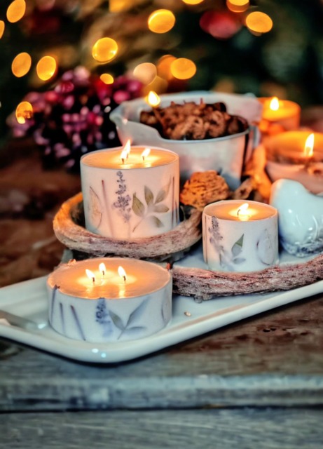 xl Large 3 Wick Scented Candle, Botanical Candle, Candle Gift Set, Housewarming Gift, Long Lasting Candle, Gift For Her, Birthday Set, Vegan - image 1