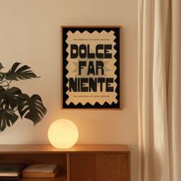 Bedroom Wall Art Prints, Italian Decor, Dolce Far Niente Print, Travel Colourful Art, Italy Poster, Summer Prints - thumbnail 3