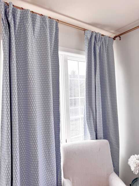 1 Pair Of Block Print Curtains Collection, Modern Curtains, Window Treatments, Green, Blush Drapes Boho Bohemian Decor - image 1