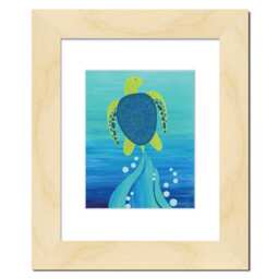 Children's Lamp Finial Or Fan Pull - Custom Hand Painted Under The Sea Animal Life Ocean Critter Kid's Artwork - thumbnail 4
