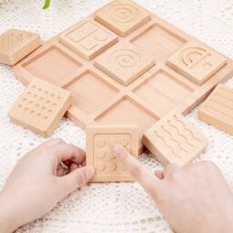 Custom Montessori Sensory Blocks, Baby Toys, Wooden Toys For Toddlers, Toddler Educational Puzzle Gifts - thumbnail 2