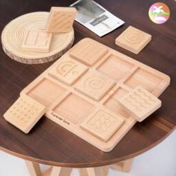 Custom Montessori Sensory Blocks, Baby Toys, Wooden Toys For Toddlers, Toddler Educational Puzzle Gifts - thumbnail 1