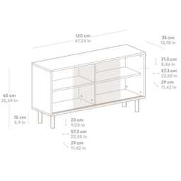 Solid Wood, Handmade Sideboard - Granadella - thumbnail 4